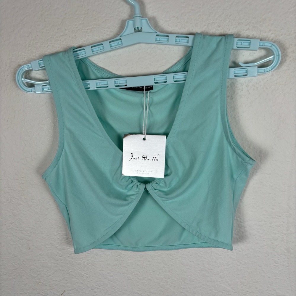 Just Quella Womens Shirt Sz S Small Tank Top Sleeveless Solid New With Tags